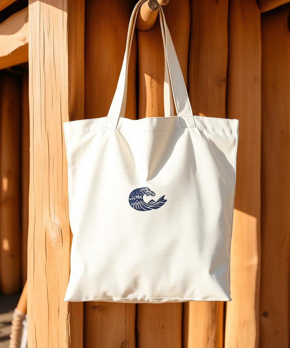 Wave Canvas Tote